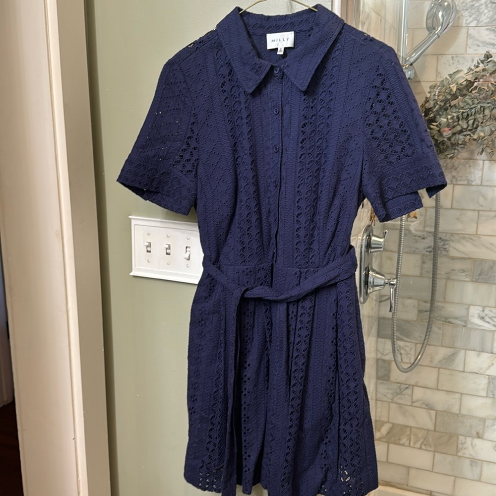 NWOT Milly Dress Size 8 Navy